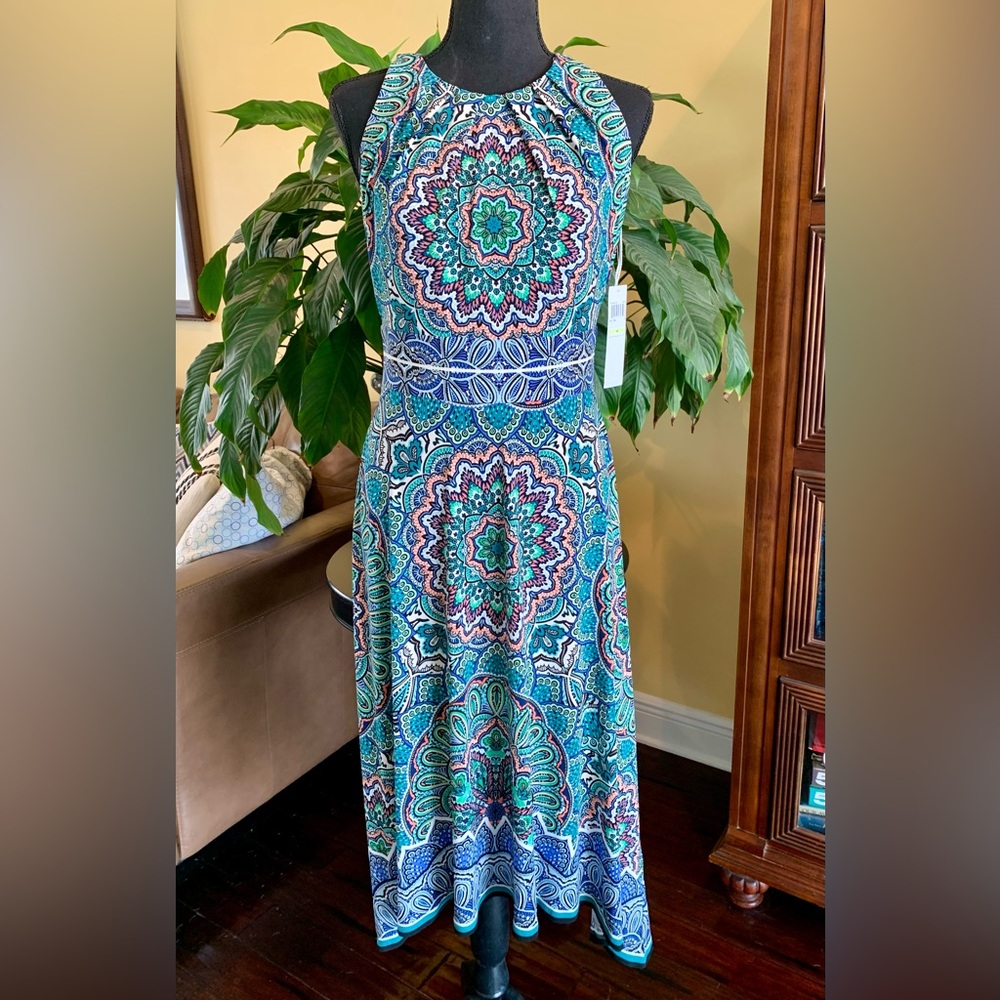 NWT! London Times Mandala midi dress - size 4